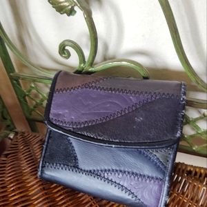 Patchwork Wallet Vintage with photo Holder